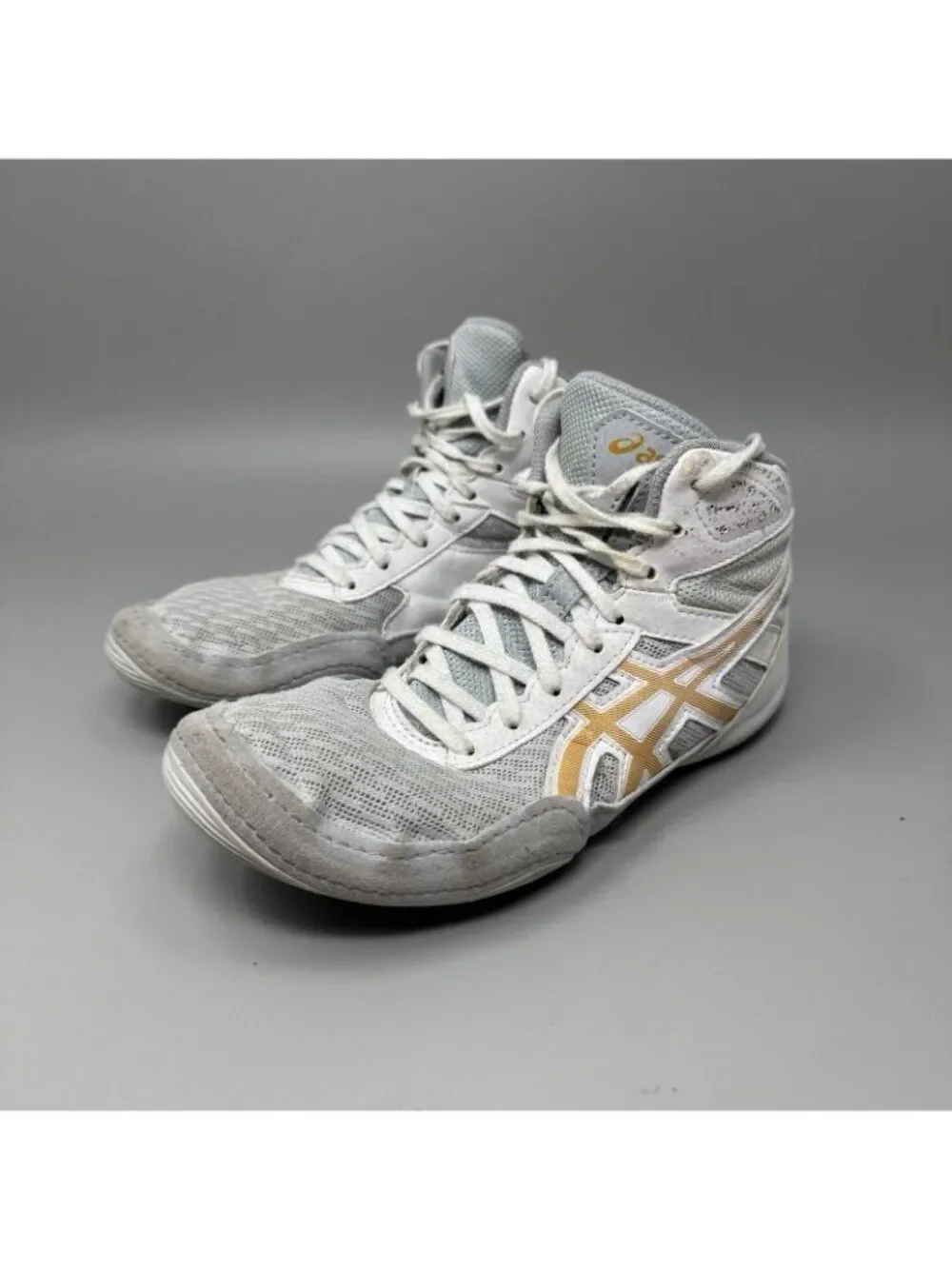 Asics Boys Matflex 6 1084A007 Gray Casual Shoes Sneakers Size 4